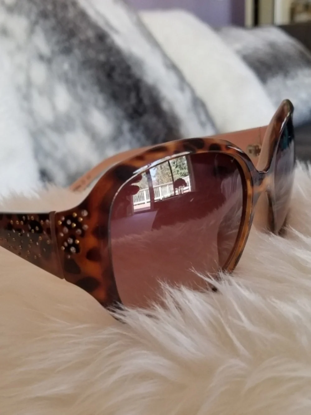Women’s Nine West Brown Tortoise Sunglasses NEW
